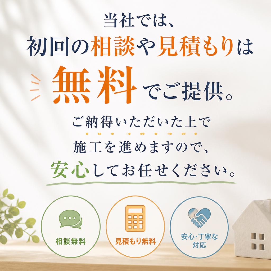 見積もりは無料!