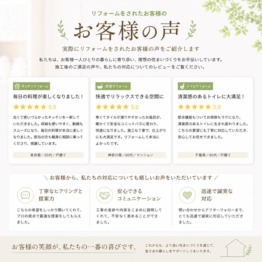 お客様の声